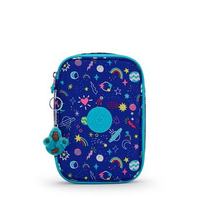 Kipling 100 Pens Makeup Bags Blue | USA3124KI