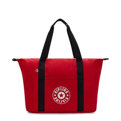 Kipling Art Medium Lite Duffle Bags Red | USM3243KI