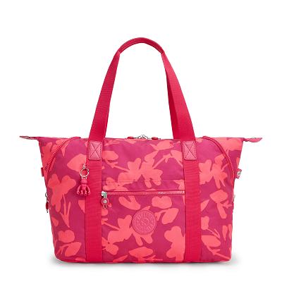 Kipling Art Medium Tote Bags Coral Flower | USG2946KI