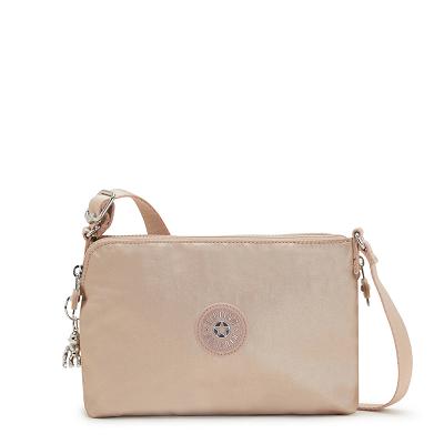 Kipling Boyd Metallic Handbags Gold Metal | USW2153KI