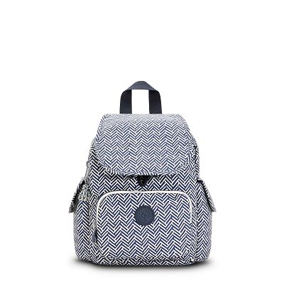 Kipling City Pack Mini Travel Backpacks Blue white | USW2725KI