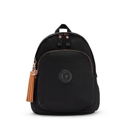 Kipling Delia Medium Fashion Backpacks Rose Black | USQ2880KI