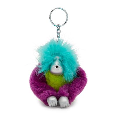 Kipling Fun Hair Sven Keychains Green | USZ2275KI