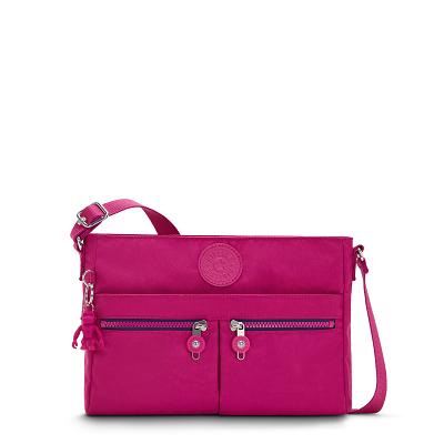Kipling New Angie Crossbody Bags Pink Fuchsia | USS2891KI