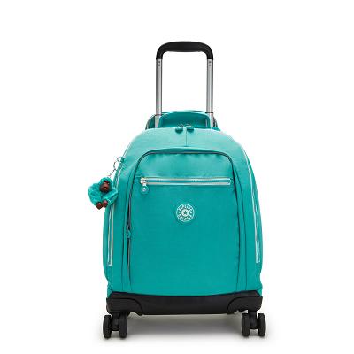 Kipling New Zea Rolling Backpacks Turquoise | USP2421KI
