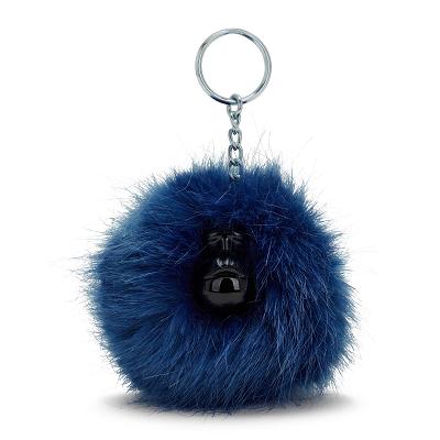 Kipling Pompom Monkey Keychains Blue | USP2525KI