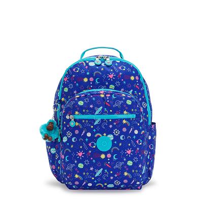 Kipling Seoul Large Laptop Backpacks Blue | USX3212KI