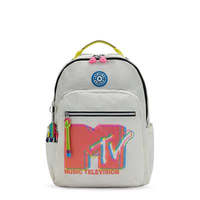 Kipling Seoul Large Laptop Backpacks Grey Pink | USA2656KI