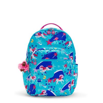 Kipling Seoul Large Laptop Backpacks Turquoise | USB2123KI