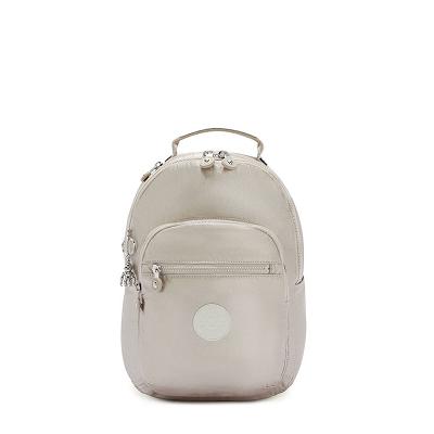 Kipling Seoul Small Metallic Backpacks Metal | USC2225KI