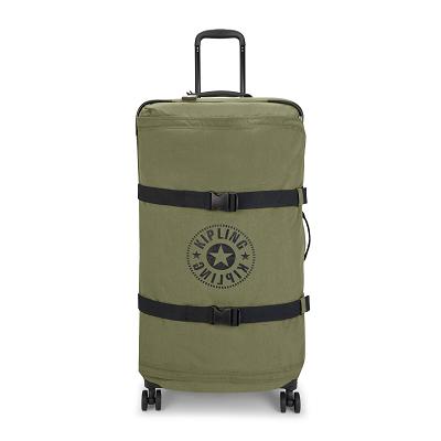 Kipling Spontaneous Large Rolling Luggage Olive | USX2354KI