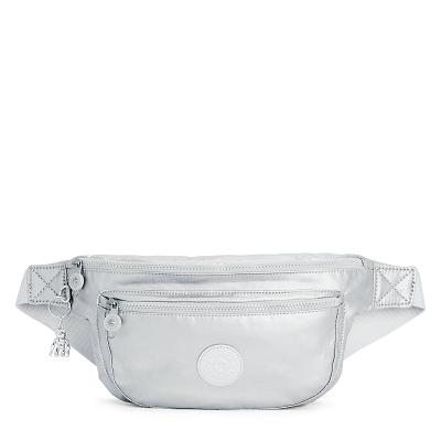 Kipling Yasemina Metallic Handbags Silver | USA2396KI