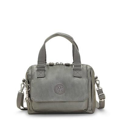 Kipling Zeva Metallic Handbags Grey Metal | USK2429KI